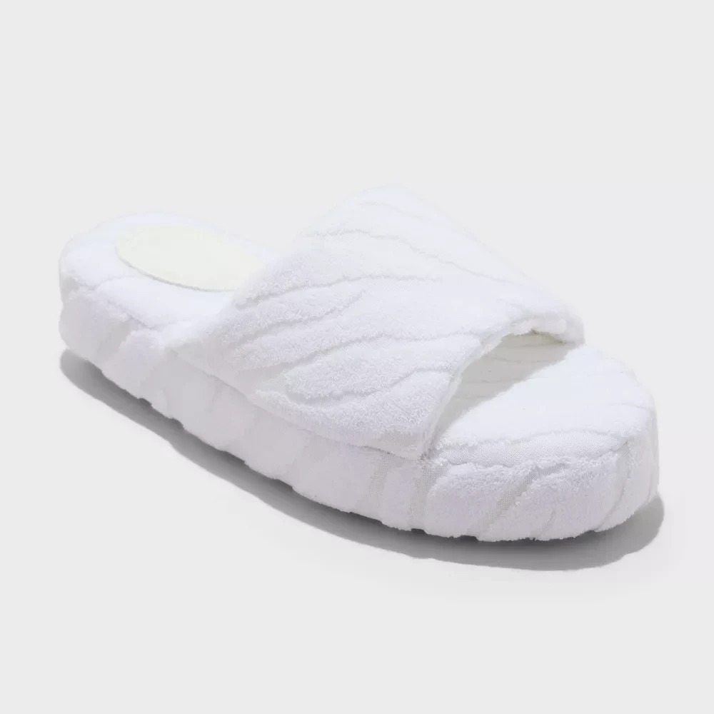 Women's Ivory Platform Slippers by Auden Adrianna Size M‎ 7/8 New With Tags